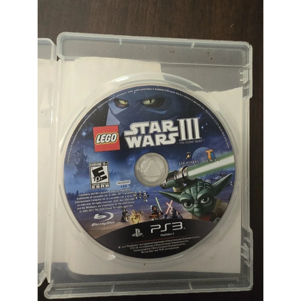 LEGO Star Wars 3 The Clone Wars -‎ (Sony PlayStation 3, 2011) * NO MANUAL